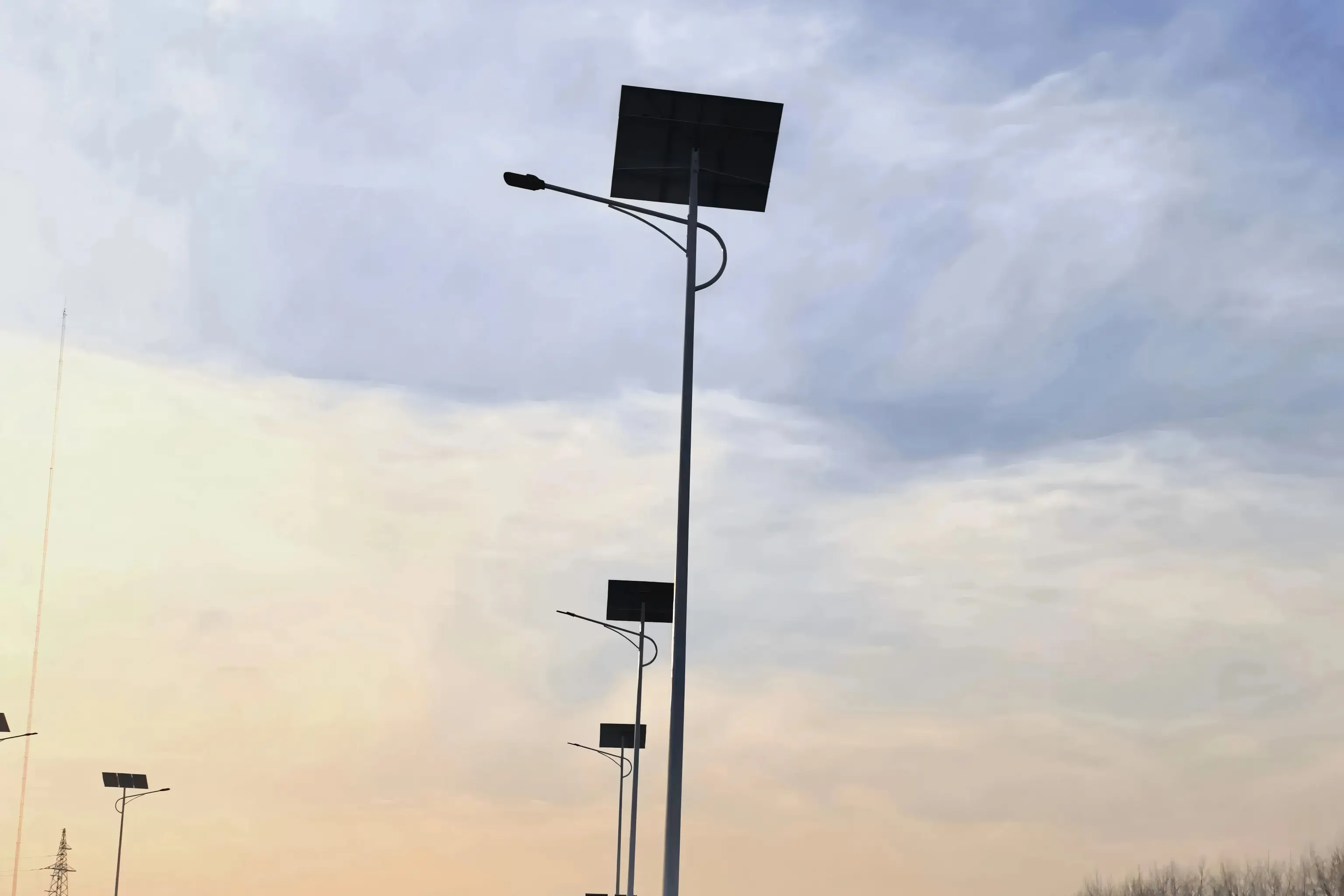 Prosiect Golau Stryd Solar Hollti Ar Briffordd Xiangyang